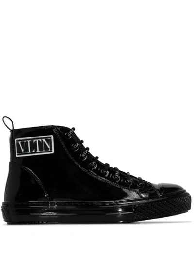 Shop Valentino Giggies High-top Sneakers In Black