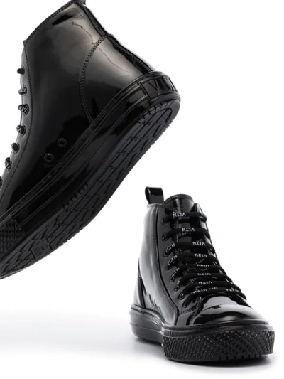 Shop Valentino Giggies High-top Sneakers In Black