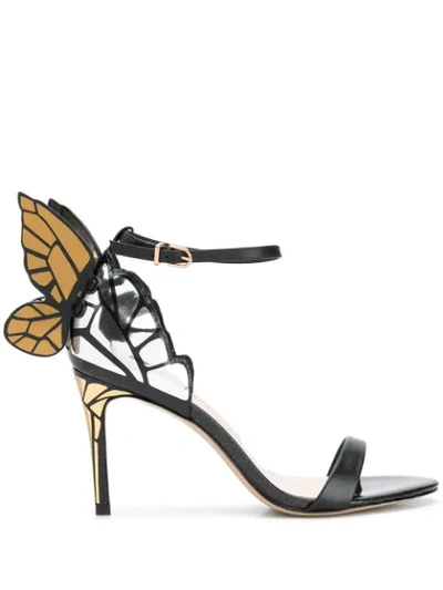 Shop Sophia Webster Faw Butterfly Sandals In Black
