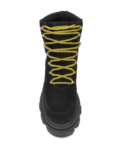 Shop Chiara Ferragni Lace-up Ankle Boots In Black