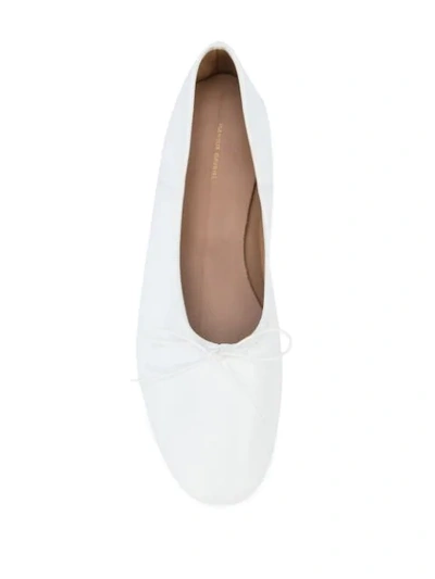 Shop Mansur Gavriel Dream Ballerina Shoes In White