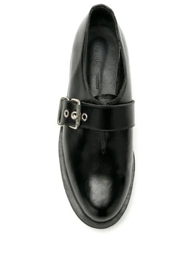 Shop Reinaldo Lourenço Buckled Oxford Shoes In Black