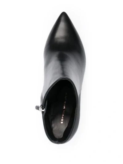 Shop Sophia Webster Bijou Jewel-heel Ankle Boots In Black