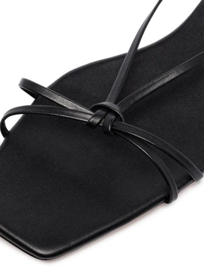 Shop Studio Amelia 3.41 Strappy Sandals In Black