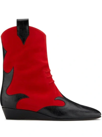 Shop Giuseppe Zanotti Hadley Boots In Red