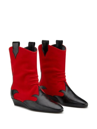 Shop Giuseppe Zanotti Hadley Boots In Red