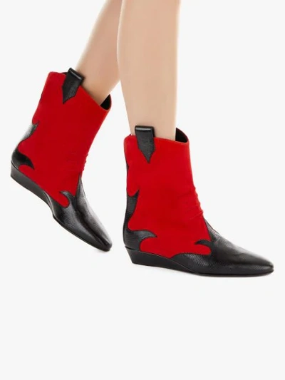 Shop Giuseppe Zanotti Hadley Boots In Red