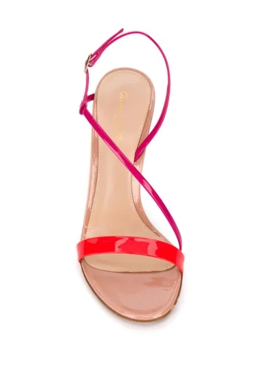Shop Gianvito Rossi Manhattan 105mm Colour-block Sandals In Pink