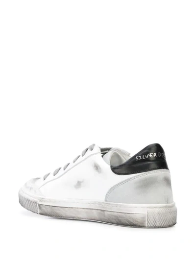 Shop Chuckies New York Silver Dollar Sneakers In White