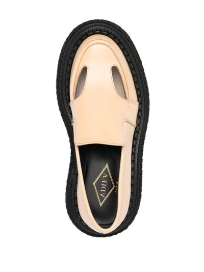 Shop Adieu Type 161 Leather Loafers In Neutrals