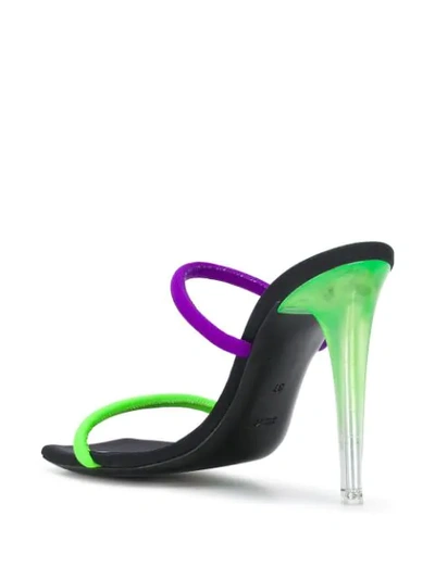Ireneisgood Multicolor Polyester Sandals In Black
