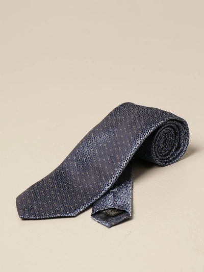 Shop Ermenegildo Zegna Silk Tie In Blue