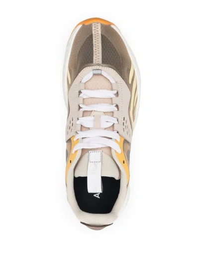 Shop Acne Studios N3w Panelled Sneakers In Green