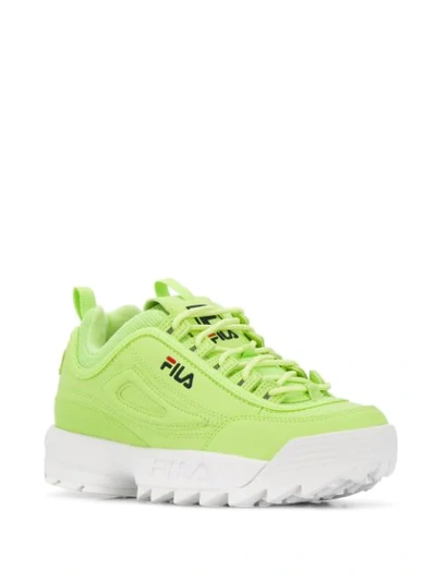 Shop Fila Disruptor Low Top Sneakers In Green