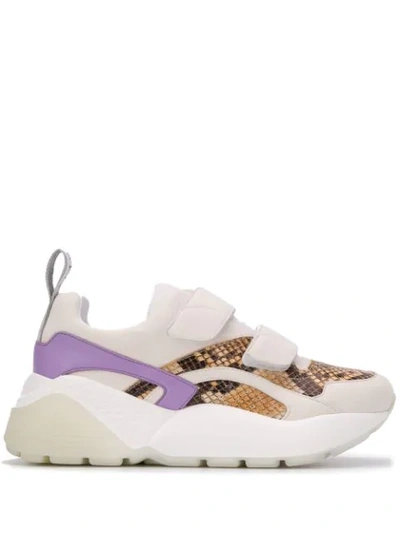 Shop Stella Mccartney Eclypse Panel Sneakers In White