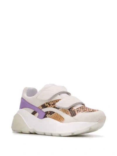 Shop Stella Mccartney Eclypse Panel Sneakers In White