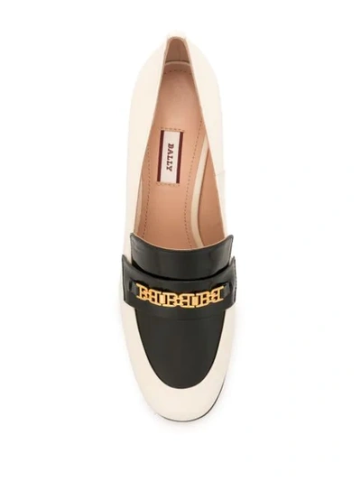 Shop Bally Dahlia Loafer-style Pumps In White