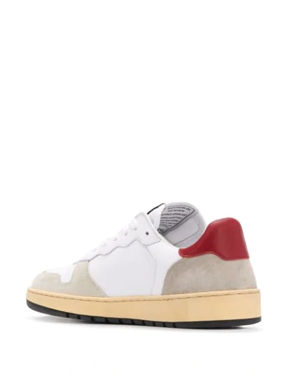 Shop Re/done Colour-block Low Top Sneakers In White