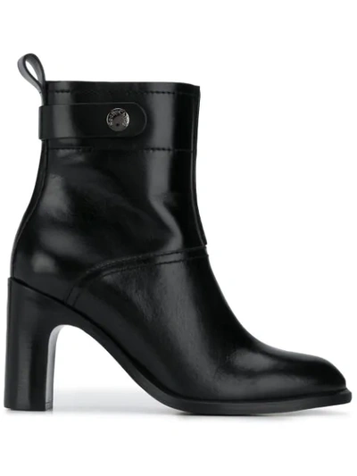 Shop See By Chloé Chunky Heel Ankle Boots In Black