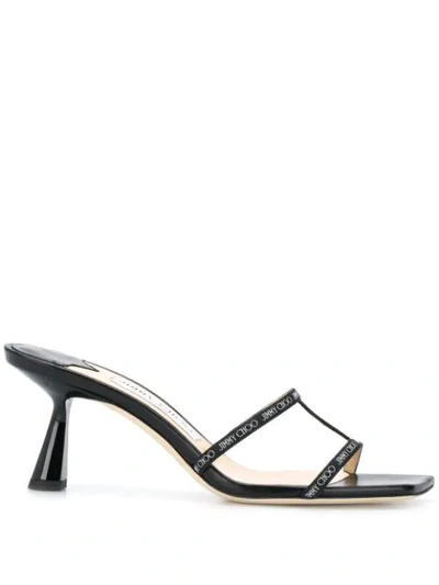 Shop Jimmy Choo Ria 65mm Mules In Black