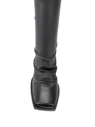 Shop Rick Owens 110mm Calf-length Boots In Black