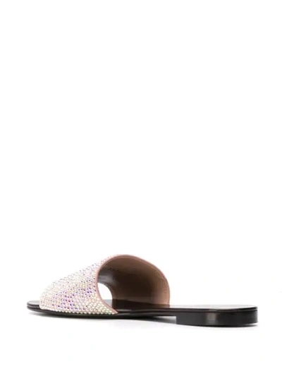 Shop Giuseppe Zanotti Adelia Crystal-embellished Sandals In Pink