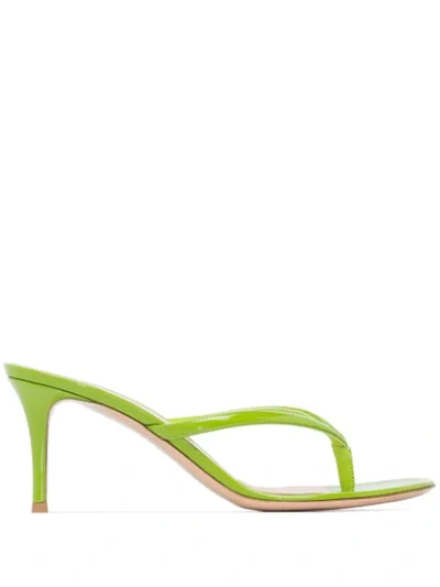 Shop Gianvito Rossi Calypso 70mm Thong-strap Sandals In Green
