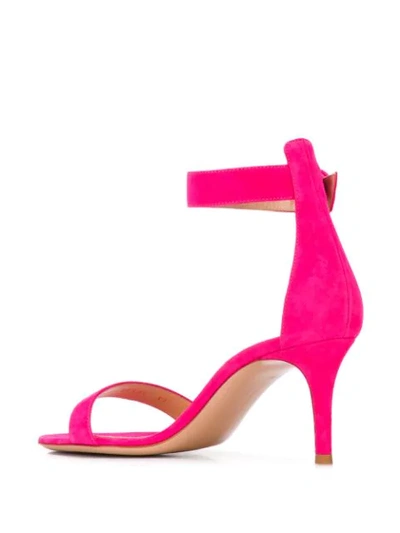 Shop Gianvito Rossi Kitten Heel Sandals In Pink