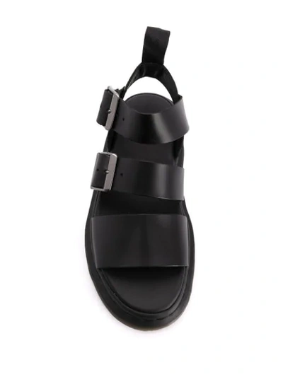 Shop Dr. Martens' Gryphon Strap Sandals In Black
