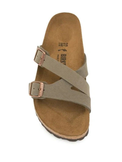 Shop Birkenstock Yao Balance Sandals In Grey