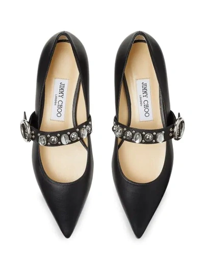 Shop Jimmy Choo Gela Ballerina Flats In Black