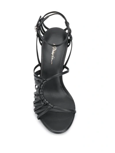 3.1 Phillip Lim Lily Knotted Leather Sandals In Black