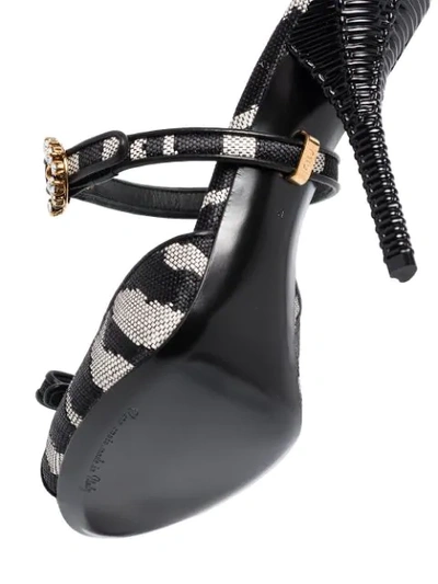 Shop Dolce & Gabbana Fria 105mm Crystal-embellished Mules In Black
