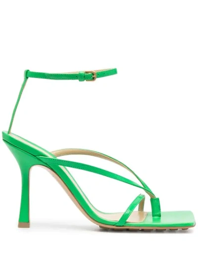 Shop Bottega Veneta Stretch 90mm Sandals In Green