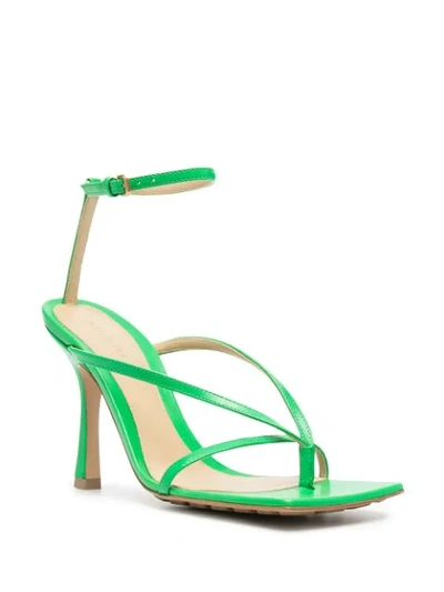 Shop Bottega Veneta Stretch 90mm Sandals In Green