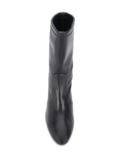 Shop Stuart Weitzman Caressa 80mm Boots In Black
