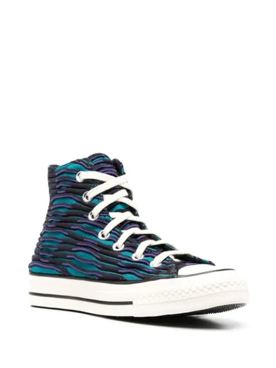 Shop Converse Vibrant Knit Chuck 70 Sneakers In Black