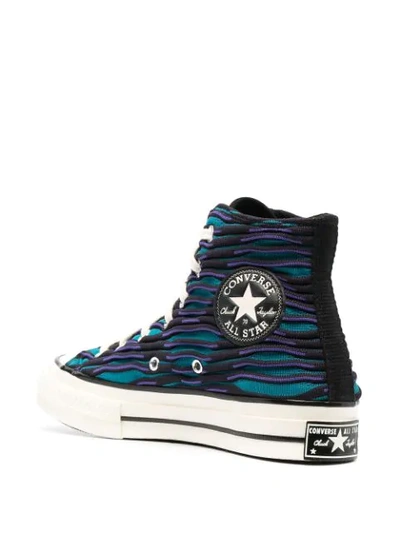 Shop Converse Vibrant Knit Chuck 70 Sneakers In Black