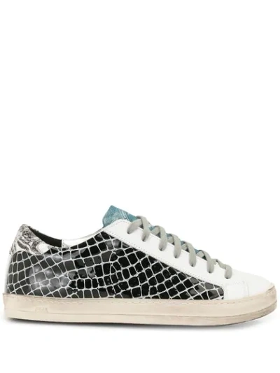 Shop P448 Snakeskin Trainers In Black