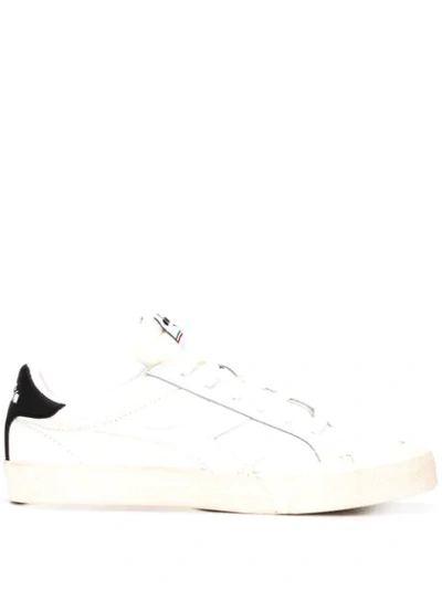 Shop Diadora Logo Counter Sneakers In White