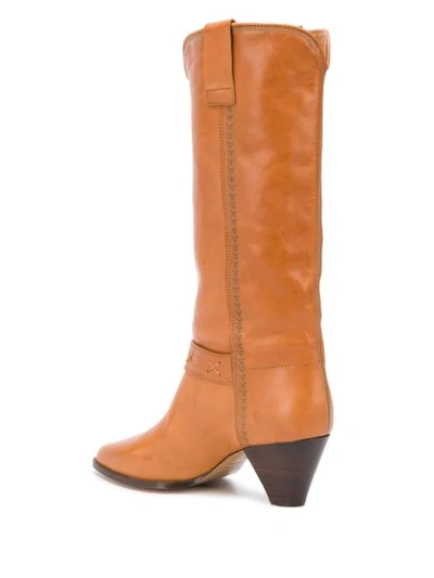 Shop Isabel Marant Dulma Cone-heel Boots In Brown