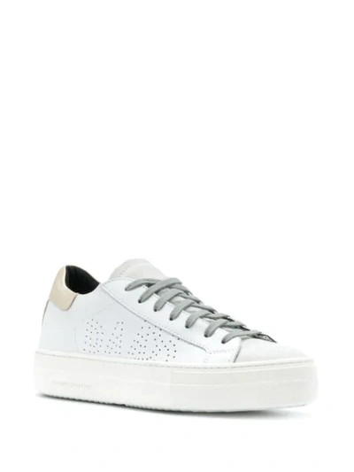 Shop P448 Logo Low-top Sneakers In White