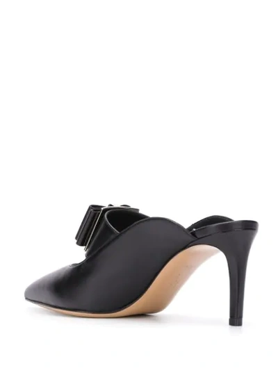 Shop Ferragamo Vara Bow 80mm Mules In Black