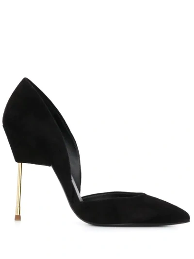 Kurt Geiger Bond Satin Court Shoes In Black | ModeSens