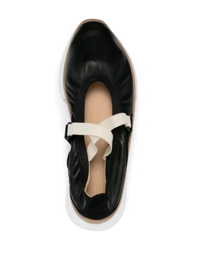 Shop Chloé Sonnie Ballet Sneakers In Black