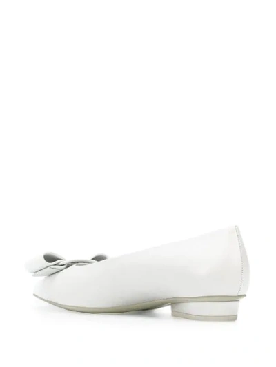 Shop Ferragamo Viva Ballerina Shoes In White