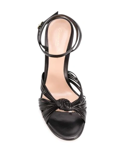 Shop Gianvito Rossi Knotted Sandals In Black