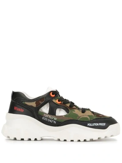 Shop F_wd Pollution Proof Camouflage Trainers In Green