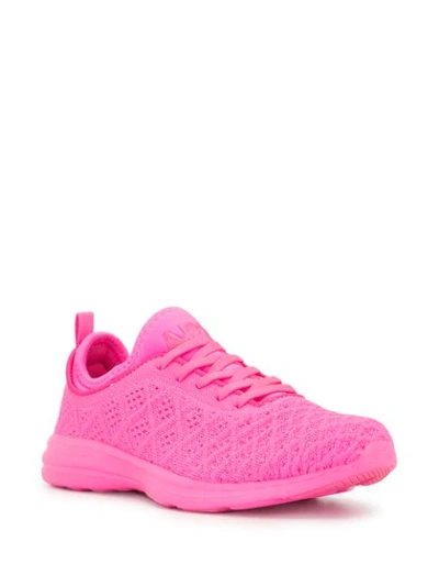 Shop Apl Athletic Propulsion Labs Techloom Phantom Knitted Sneakers In Pink