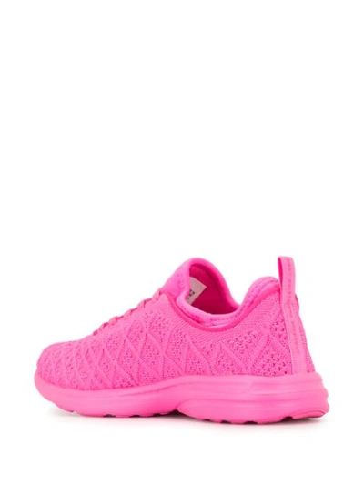 Shop Apl Athletic Propulsion Labs Techloom Phantom Knitted Sneakers In Pink